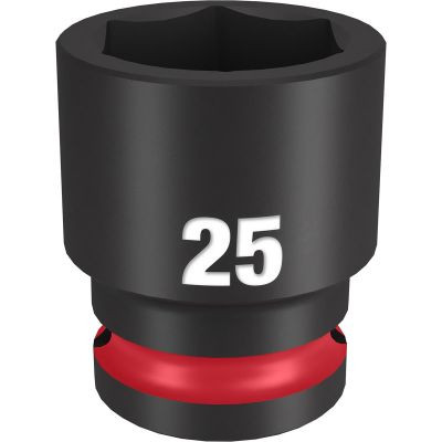 Milwaukee Tool SHOCKWAVE Impact Duty 1/2"Drive 25MM Standard 6 Point Socket
