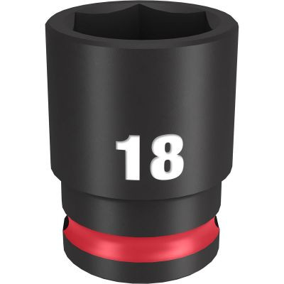 Milwaukee Tool SHOCKWAVE Impact Duty 3/8"Drive 18MM Standard 6 Point Socket
