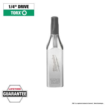Milwaukee Tool 1/4" Drive T25 TORX Bit Socket
