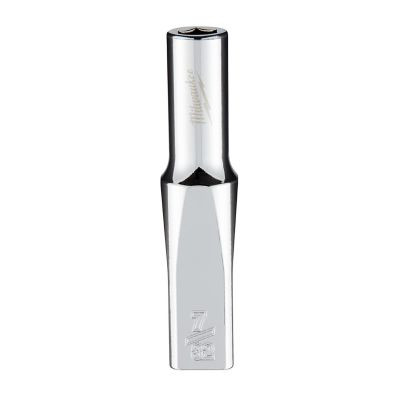 Milwaukee Tool 1/4" Drive 7/32" SAE 6-Point Deep Socket with FOUR FLAT Sides, Vanadium Steel, Chrome