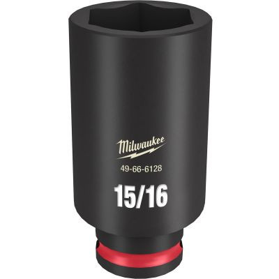 Milwaukee Tool SHOCKWAVE Impact Duty 3/8"Drive 15/16" Deep 6 Point Socket