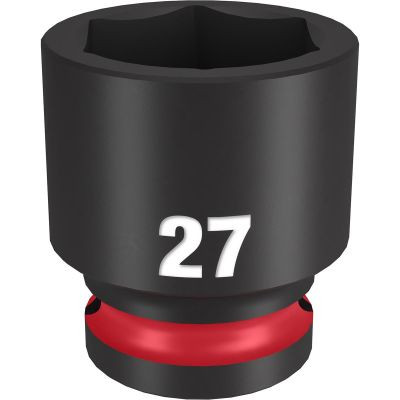 Milwaukee Tool SHOCKWAVE Impact Duty 1/2"Drive 27MM Standard 6 Point Socket