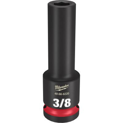 Milwaukee Tool SHOCKWAVE Impact Duty 1/2"Drive 3/8" Deep 6 Point Socket