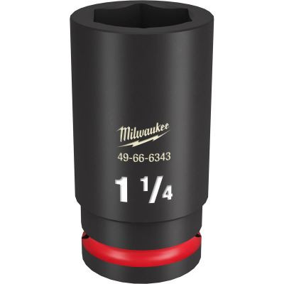 Milwaukee Tool SHOCKWAVE Impact Duty 3/4"Drive 1-1/4" Deep 6 Point Socket