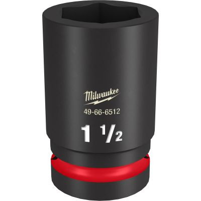 Milwaukee Tool SHOCKWAVE Impact Duty 1" Drive 1-1/2" Deep 6 Point Socket