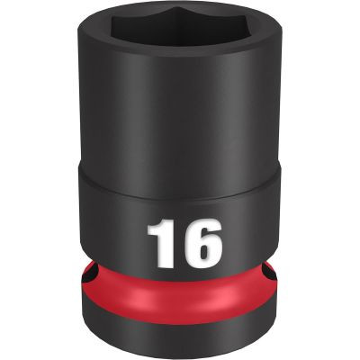 Milwaukee Tool SHOCKWAVE Impact Duty 1/2"Drive 16MM Standard 6 Point Socket