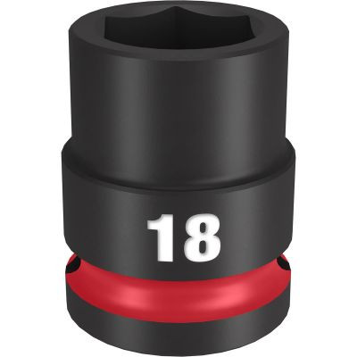Milwaukee Tool SHOCKWAVE Impact Duty 1/2"Drive 18MM Standard 6 Point Socket