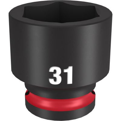 Milwaukee Tool SHOCKWAVE Impact Duty 1/2"Drive 31MM Standard 6 Point Socket