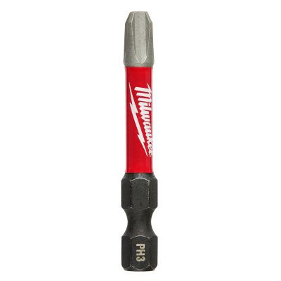 Milwaukee Tool SHOCKWAVE 2" Impact Phillips #3 Power Bits (25 Pk)