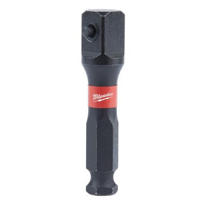 Milwaukee Tool SHOCKWAVE Lineman's 7/16" to 1/2" Impact Socket Adapter (Bulk 10)