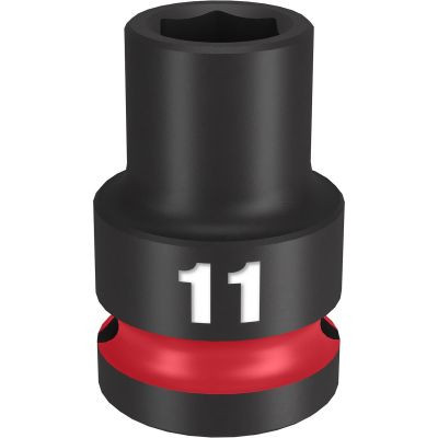 Milwaukee Tool SHOCKWAVE Impact Duty 1/2"Drive 11MM Standard 6 Point Socket