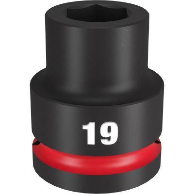 Milwaukee Tool SHOCKWAVE Impact Duty 3/4"Drive 19MM Standard 6 Point Socket