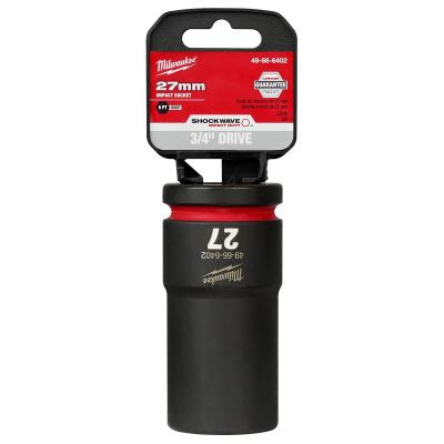 Milwaukee Tool SHOCKWAVE Impact Duty 3/4"Drive 27MM Deep 6 Point Socket