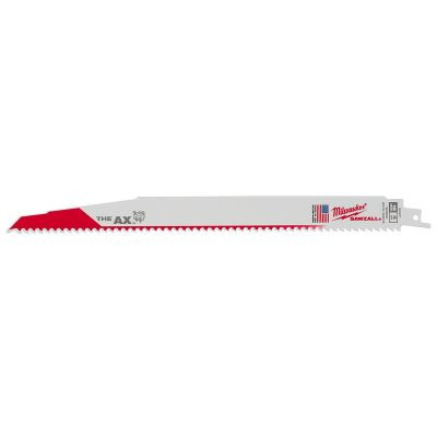 Milwaukee Tool 12" 5 TPI The AX Demolition Wood Cutting Sawzall Blade Bulk 10