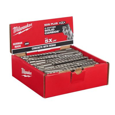 Milwaukee Tool SDS-PLUS 4CT MX4 1/4" X 4" X 6" (100-Pack)