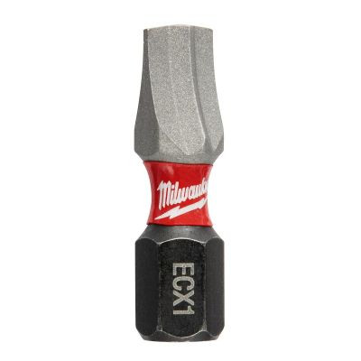Milwaukee Tool SHOCKWAVE Impact ECX 1 Insert Bits (Bulk 25)