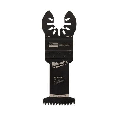 Milwaukee Tool OPEN-LOK 1-3/8" HCS Japanese Tooth PRO-CURVE Hardwood Multi-Tool Blade