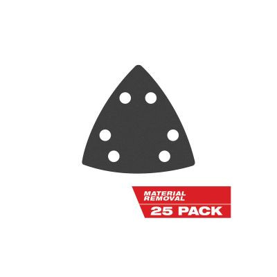 Milwaukee Tool Milwaukee OPEN-LOK 3-1/2" TRIANGLE SANDPAPER VARIETY PACK 25PC