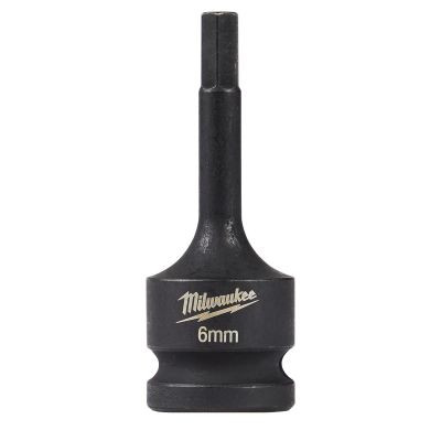Milwaukee Tool SHOCKWAVE Lineman's 1/2" Drive 6MM Hex Bit Socket