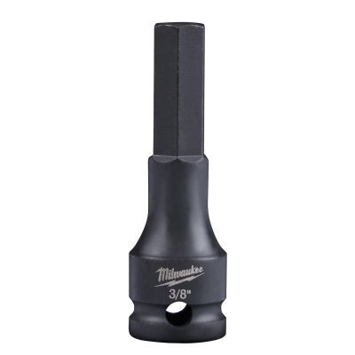 Milwaukee Tool 3/8" SHOCKWAVE Lineman's Impact 3/8" Drive Hex Bit Socket