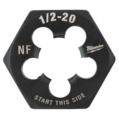 Milwaukee Tool 1/2"-20 NF 1-Inch Hex Threading Die