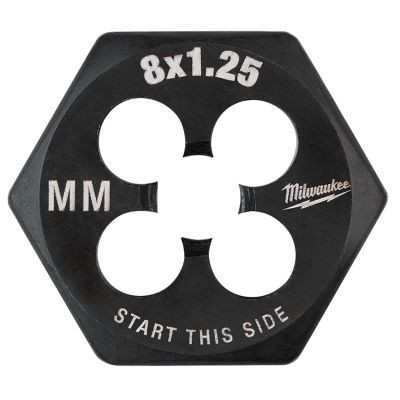 Milwaukee Tool M8-1.25 mm 1-Inch Hex Threading Die