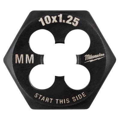 Milwaukee Tool M10-1.25 mm 1-Inch Hex Threading Die