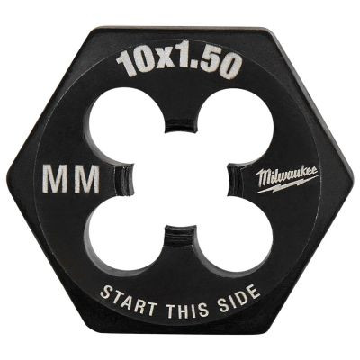 Milwaukee Tool M10-1.50 mm 1-Inch Hex Threading Die