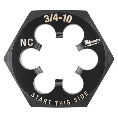 Milwaukee Tool 3/4"-10 NC 1-7/16" Hex Threading Die