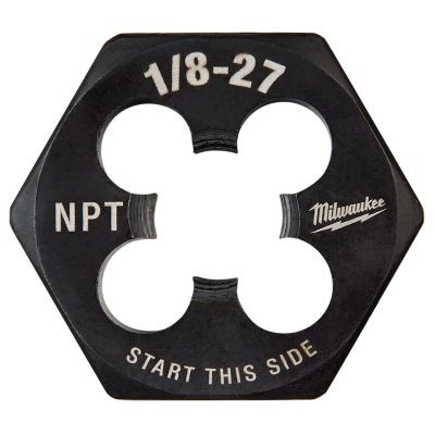 Milwaukee Tool 1/8"-27 NPT 1-Inch Hex Threading Die