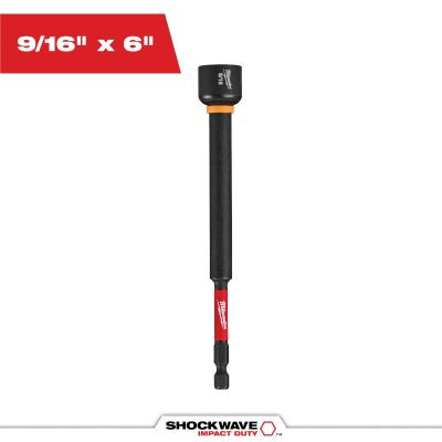 Milwaukee Tool SHOCKWAVE Impact Duty 9/16 Inch x 6 Inch Magnetic Nut Driver