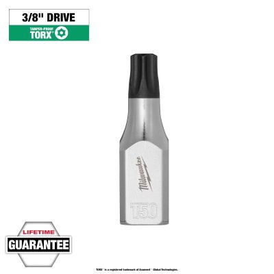 Milwaukee Tool 3/8 Inch Drive T50 Tamper Proof TORX Bit Socket