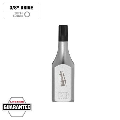 Milwaukee Tool 3/8 Inch Drive 6mm Triple Square Bit Socket
