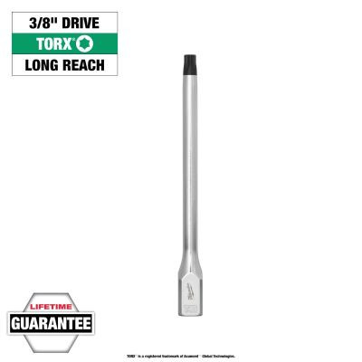 Milwaukee Tool 3/8 Inch Drive T45 Long TORX Bit Socket
