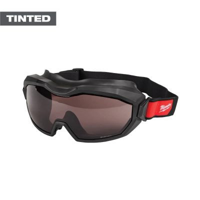 Milwaukee Tool Vented Goggles - Tinted Dual Coat Lens