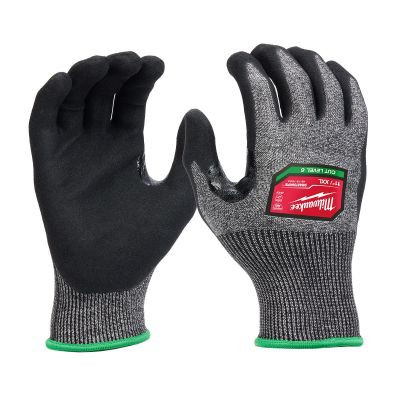 Milwaukee Tool Cut Level 6 High-Dexterity Nitrile Dipped Gloves- XL
