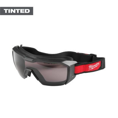 Milwaukee Tool Vented Low-Profile Goggles - Tinted Dual Coat Lens