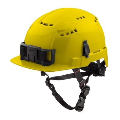 Milwaukee Tool BOLT Yellow Front Brim Vented Safety Helmet (USA) - Type 2, Class C