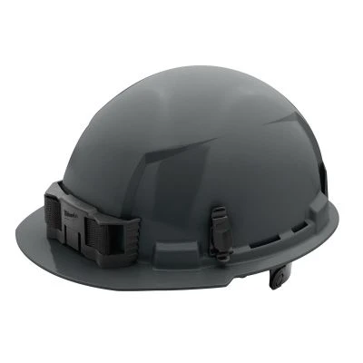 Milwaukee Tool BOLT Gray Front Brim Hard Hat w/6pt Ratcheting Suspension (USA) - Type 1, Class E