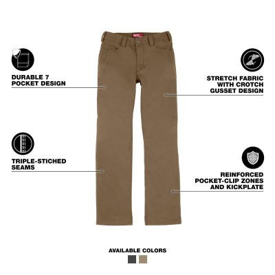 Milwaukee Tool Women's Work Pants - Khaki - Size 10