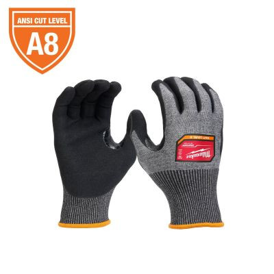 Milwaukee Tool Cut Level 8 High-Dexterity Coated Nitrile Dipped Gloves - XL