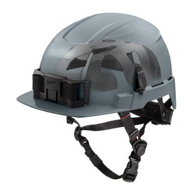Milwaukee Tool BOLT Gray Front Brim Safety Helmet with IMPACT ARMOR Liner (USA) - Type 2, Class E