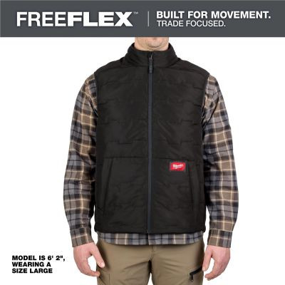 Milwaukee Tool FREEFLEX Lightweight Insulated Vest Black S