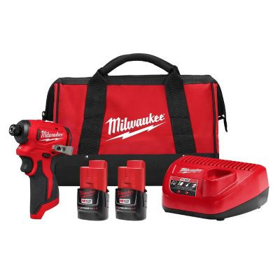 Milwaukee Tool M12 Subcompact Brushless 1/4 inch Hex Impact Driver Kit