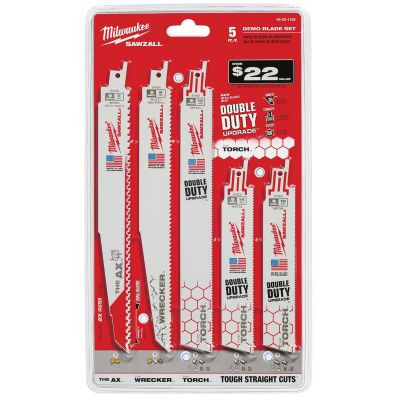 Milwaukee Tool SAWZALL Demolition Blade Set - 5PC