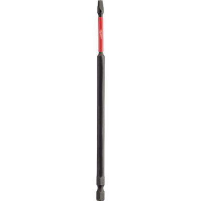 Milwaukee Tool SHOCKWAVE 6" Impact Square Recess #2 Power Bits (Bulk 10)