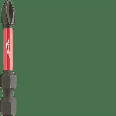 Milwaukee Tool SHOCKWAVE 2" Power Bit Phillips #2 (25 Pk)