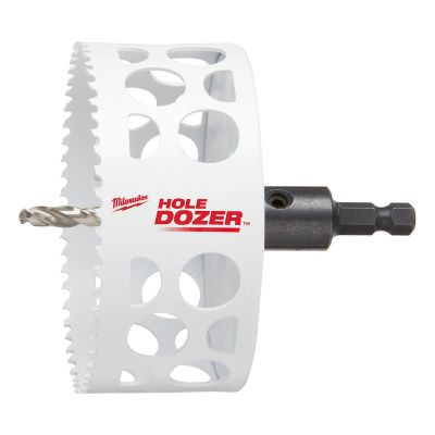 Milwaukee Tool 4" Hole Dozer Bi-Metal Hole Saw with Arbor