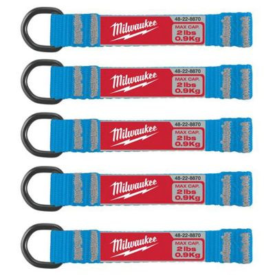 Milwaukee Tool 5pc 2lb D-Ring Web Attachment