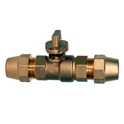 3/4" Lead-Free Curb Stop Ball Valve - CTS to CTS